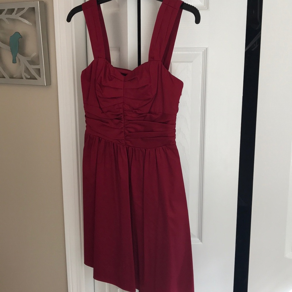 Express Sweetheart Red Cotton Dress